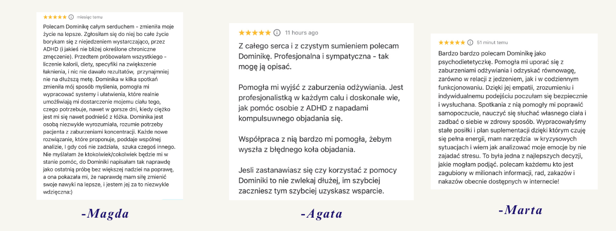 opinie psychodietetyk harmonia jedzenia